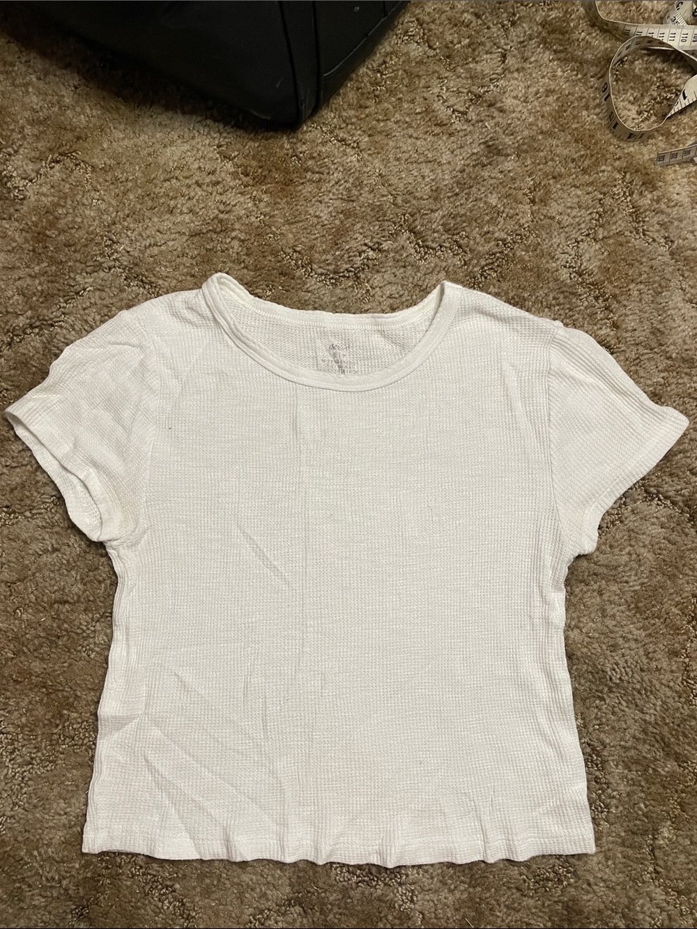 Aerie White T Shirt Crop Top Size Small
